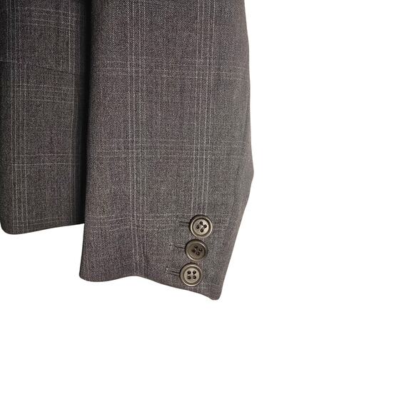 Theory Wool Single Button Gray Blazer Size 4 - Picture 4 of 7
